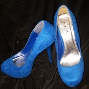 Blue suede shoes